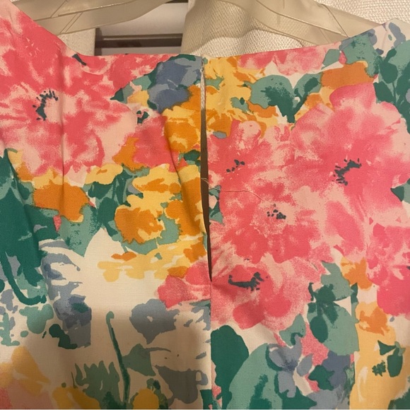 Anne Klein V Neck Calf Length Dress NWT NEW Floral Dress Size M - Picture 5 of 6